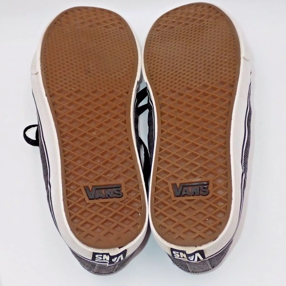 Vans Off The Wall Skate Shoes Authentic Herringbone Lace Up Casual Gray Size 12 - Picture 9 of 10